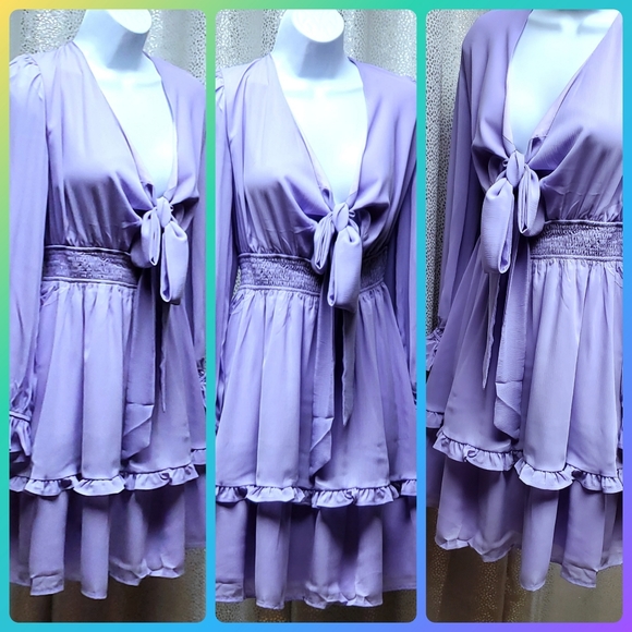 Sassy Tiered Swing Mini Skater Dress - Picture 5 of 9